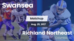 Matchup: Swansea vs. Richland Northeast  2017