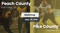 Matchup: Peach County vs. Pike County  2018