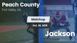 Matchup: Peach County vs. Jackson  2018