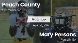 Matchup: Peach County vs. Mary Persons  2019