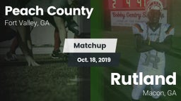 Matchup: Peach County vs. Rutland  2019