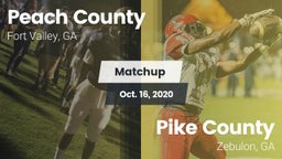 Matchup: Peach County vs. Pike County  2020