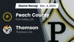 Recap: Peach County  vs. Thomson  2020