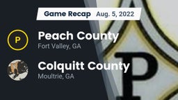 Recap: Peach County  vs. Colquitt County  2022