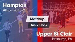 Matchup: Hampton vs. Upper St Clair 2016