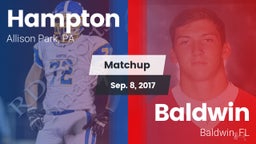 Matchup: Hampton vs. Baldwin  2017