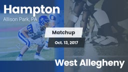 Matchup: Hampton vs. West Allegheny 2017