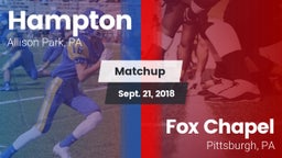 Matchup: Hampton vs. Fox Chapel  2018