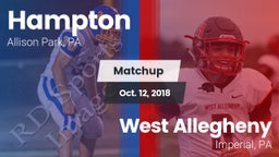 Matchup: Hampton vs. West Allegheny  2018