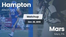 Matchup: Hampton vs. Mars  2019