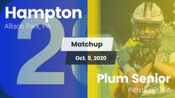 Matchup: Hampton vs. Plum Senior  2020