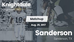 Matchup: Knightdale vs. Sanderson  2017