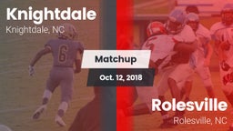 Matchup: Knightdale vs. Rolesville  2018