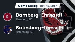 Recap: Bamberg-Ehrhardt  vs. Batesburg-Leesville  2017