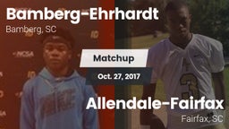 Matchup: Bamberg-Ehrhardt vs. Allendale-Fairfax  2017