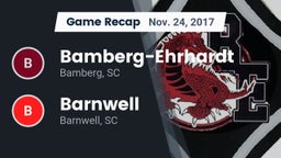 Recap: Bamberg-Ehrhardt  vs. Barnwell  2017