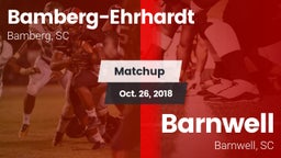 Matchup: Bamberg-Ehrhardt vs. Barnwell  2018