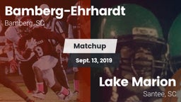 Matchup: Bamberg-Ehrhardt vs. Lake Marion  2019