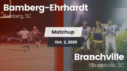 Matchup: Bamberg-Ehrhardt vs. Branchville  2020