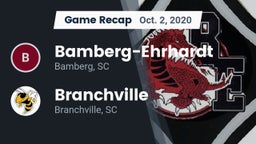 Recap: Bamberg-Ehrhardt  vs. Branchville  2020