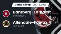 Recap: Bamberg-Ehrhardt  vs. Allendale-Fairfax  2020
