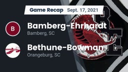 Recap: Bamberg-Ehrhardt  vs. Bethune-Bowman  2021