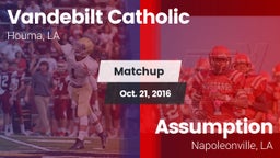 Matchup: Vandebilt Catholic vs. Assumption  2016