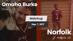 Matchup: Omaha Burke vs. Norfolk  2017