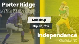 Matchup: Porter Ridge vs. Independence  2016