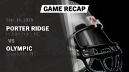 Recap: Porter Ridge  vs. Olympic  2016