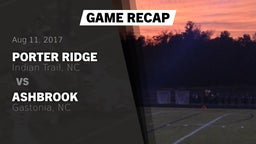 Recap: Porter Ridge  vs. Ashbrook  2017