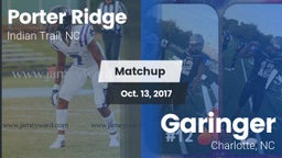 Matchup: Porter Ridge vs. Garinger  2017