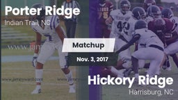Matchup: Porter Ridge vs. Hickory Ridge  2017
