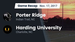 Recap: Porter Ridge  vs. Harding University  2017