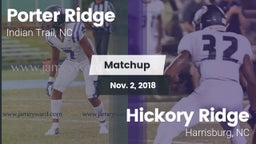 Matchup: Porter Ridge vs. Hickory Ridge  2018