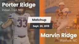 Matchup: Porter Ridge vs. Marvin Ridge  2019