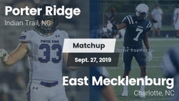 Matchup: Porter Ridge vs. East Mecklenburg  2019