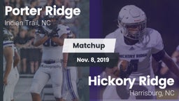 Matchup: Porter Ridge vs. Hickory Ridge  2019