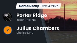 Recap: Porter Ridge  vs. Julius Chambers  2022