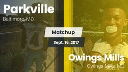 Matchup: Parkville vs. Owings Mills  2017