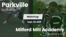 Matchup: Parkville vs. Milford Mill Academy  2018