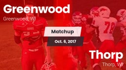 Matchup: Greenwood vs. Thorp  2017