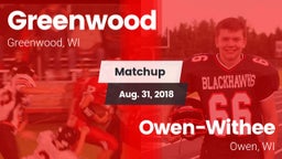 Matchup: Greenwood vs. Owen-Withee  2018