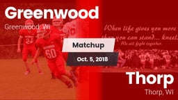 Matchup: Greenwood vs. Thorp  2018