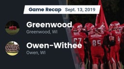 Recap: Greenwood  vs. Owen-Withee  2019