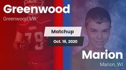 Matchup: Greenwood vs. Marion  2020