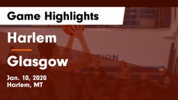 Harlem  vs Glasgow  Game Highlights - Jan. 10, 2020