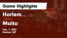 Harlem  vs Malta  Game Highlights - Feb. 7, 2022