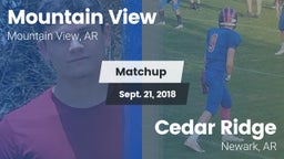 Matchup: Mountain View vs. Cedar Ridge  2018