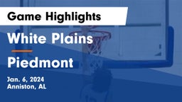 White Plains  vs Piedmont  Game Highlights - Jan. 6, 2024